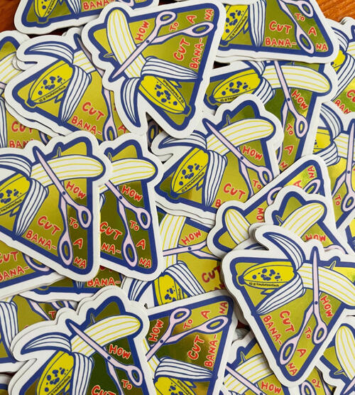 how_to_cut_a_banana_sticker